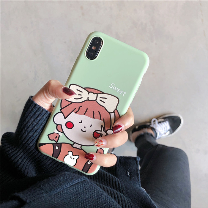 Sản phẩm mới Huawei Maimang 8 vỏ điện thoại di động phim hoạt hình Maimang 8 vỏ bảo vệ nữ mô hình silicon bao gồm tất cả chống rơi mềm vỏ thủy triều - Phụ kiện điện thoại di động kẹp điện thoại xe máy