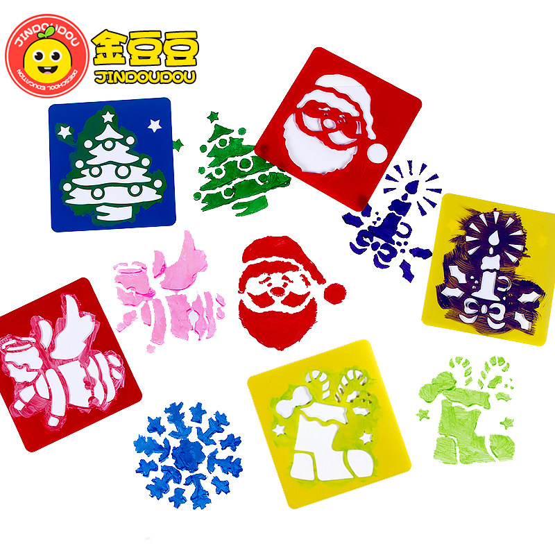 Kindergarten washable child graffiti painting template Early teaching pattern template Drawing magic ruler painting creative toys-Taobao