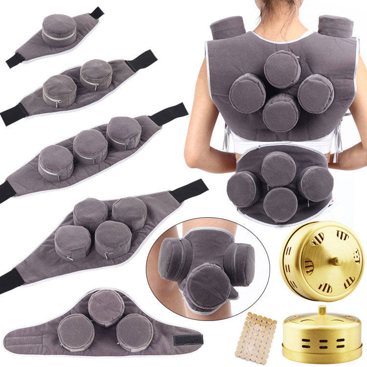 Moxibustion box with moxibustion household whole body fumigation instrument moxa box pure copper smokeless moxibustion can carry