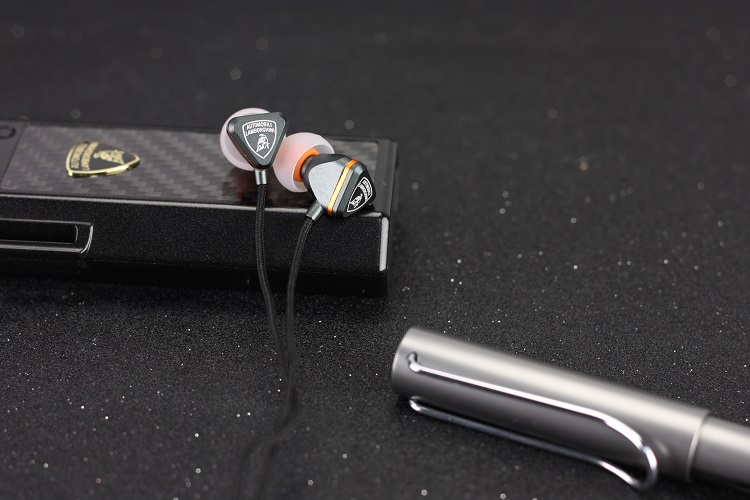 Automobili Lamborghini Huracan I02 In Ear Headphone w/ Mic Remote and Excellent Ear Canal Fit