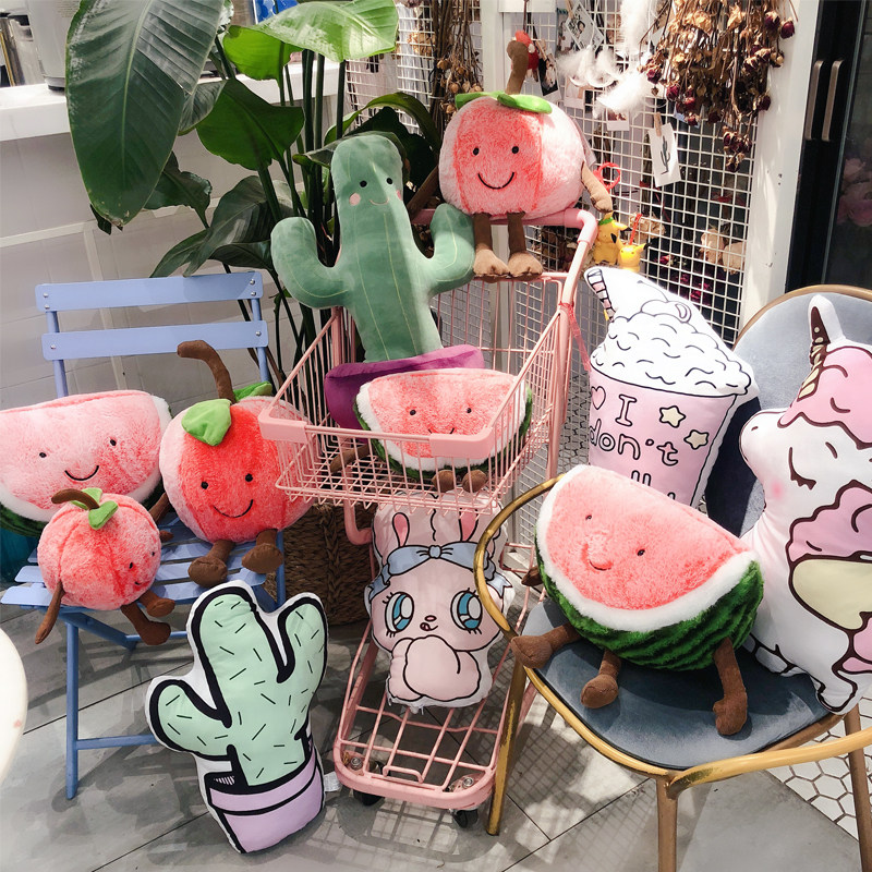 INS Nordic Wind Net Red Cute Office Nap Pillow Bedroom Bedside Girl Heart Car Sofa Cushion