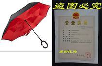 711-TEK Inverted Umbrella Double Layer Windproof Reverse Um