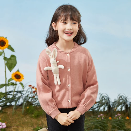 Весенний кардиган, милый детский свитер, подходит для подростков, коллекция 2021