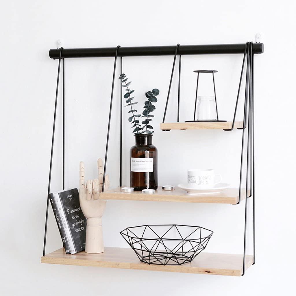 Wall rack Nordic bedroom decoration wall hanging modern minimalist word clapboard wrought iron bookshelf storage shelf