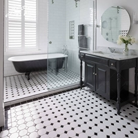 Нордическая мозаичная кирпичная стена кирпич Black Black Brick Black и белая плитка плит