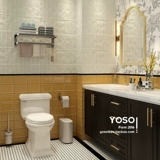 Французский ретро желтый хлеб кирпич ванной комнаты кухонная стена кирпич ресторан фон стены яркая легкая плитка