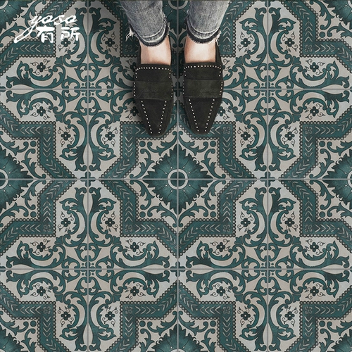 Американская плитка в стиле зеленый ретро -антикварный кирпичный кирпичный кухонный пол плитка по этало