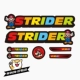 STRIDER PRO SPORT sticker cân bằng xe tay ga trẻ em phim hoạt hình thay đổi màu sắc tùy chỉnh khung không thấm nước - Smart Scooter