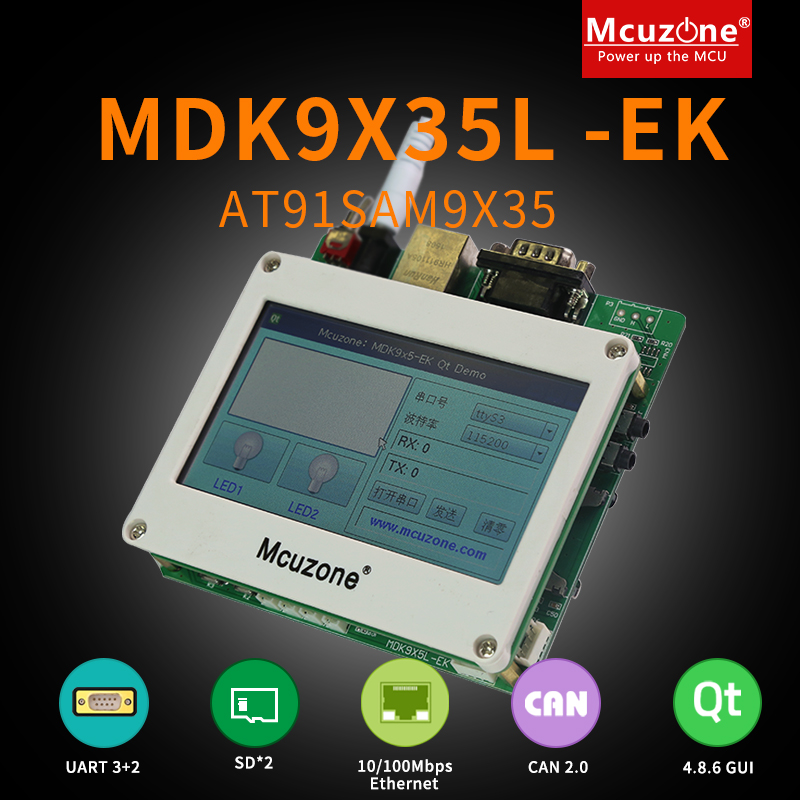 MDK9X35L-EK_T43 development board AT91SAM9X35 4 3 inch touch screen SAM9X35 CAN