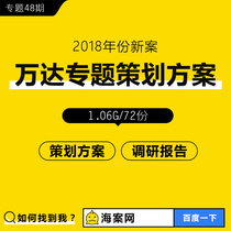 Wanda event thematic planning plan Real estate commercial plaza opening passenger flow improvement Regional investment implementation case