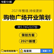 Real estate Commercial Plaza shopping center Commercial Street shopping mall planning investment promotion and opening activity planning plan ppt