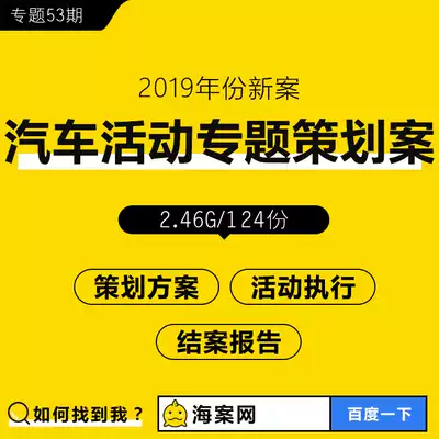 Car event planning Plan annual meeting Conference listing test drive opening exhibition implementation closing theme plan