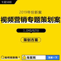 Video marketing promotion planning scheme Short video integrated marketing Advertising implantation project Cooperative brand investment case