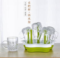 6pcs creative round glass Living room household drinking cup American simple cup set Office small