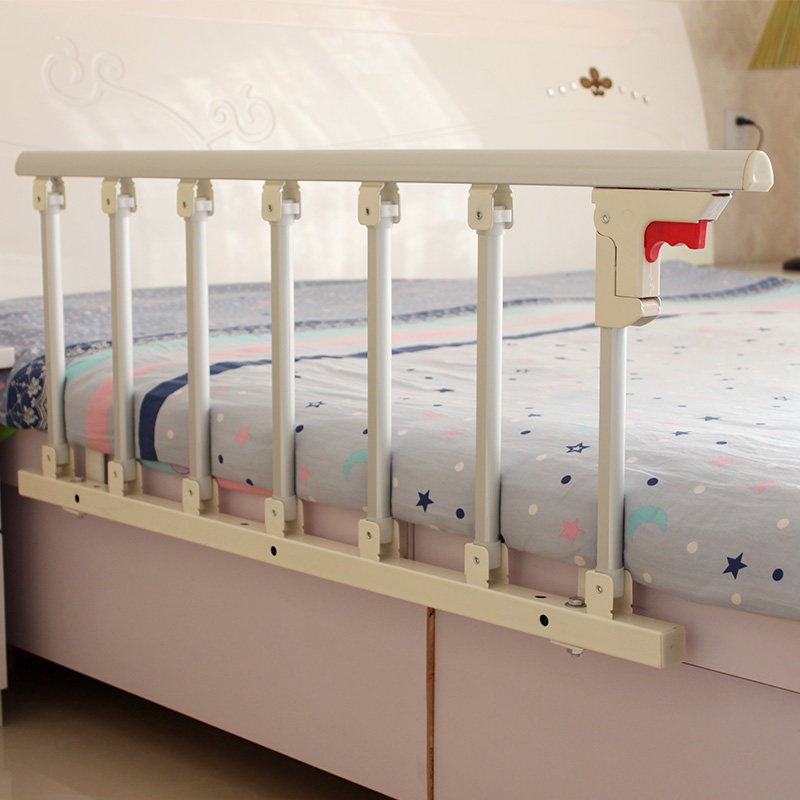 Fold Stack Anti-Fall Bed Guard Rail Baby Boy Fence 1 8 m 2 m Large Bed Side Bezel Elderly Balustrade Armrests Universal