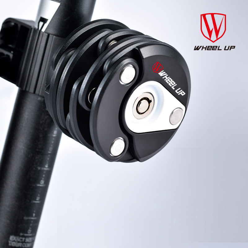 WHEELUP Bicycle lock Anti-theft lock Mountain bike fixed folding lock Dead flying bicycle chain lock Burger lock