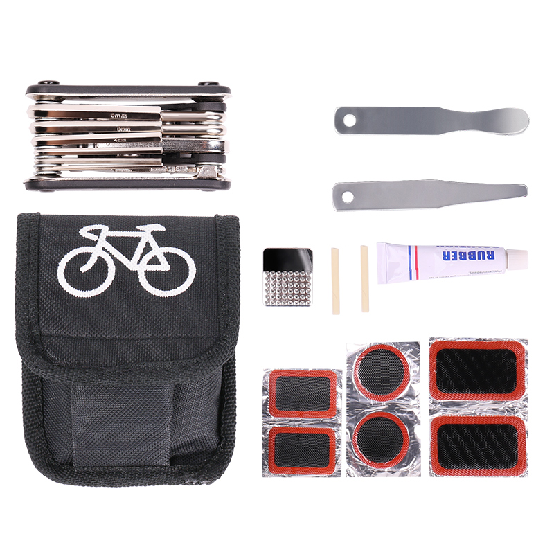 Mountain bike tire repair tool set Tire repair negatives Electric vehicle electric inner tube tire cold repair negatives