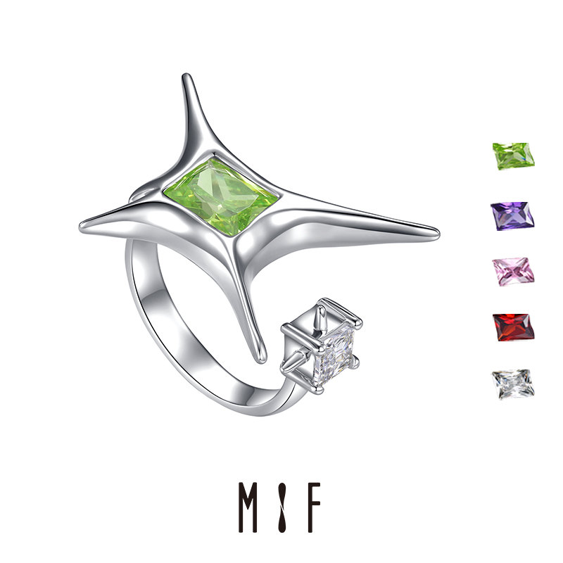 MIF space dating series planetary encounter ring female fashion personality ins tide advanced light luxury niche design