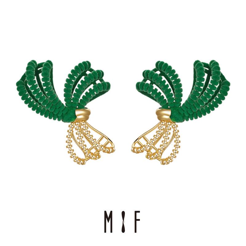 MIF Butterfly Lab Series Semi-Metallic Deconstructed Bow Earrings Women 3D Printed 2022 New Earrings