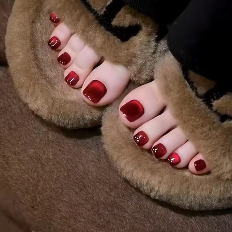Nail Art Toenail Wearable Nails Short Style 2026 New Model High-End Handmade Summer Stunning Cat Eye Nail Stickers Nail Art Toenail Wearable Nails Short Style 2026 New Model High-End Handmade Summer Stunning Cat Eye Nail Stickers