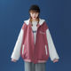 oversize baseball hooded jacket ສໍາລັບແມ່ຍິງພາກຮຽນ spring ໄຂມັນ mm ວ່າງຫວານ versatile ນັກສຶກສາ sweatshirt cardigan