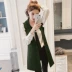 Bộ vest vest nữ 2018 xuân hè mới Hàn Quốc phiên bản vest không tay vest hoang dã trong phần dài của áo vest áo khoác ngoài Áo vest