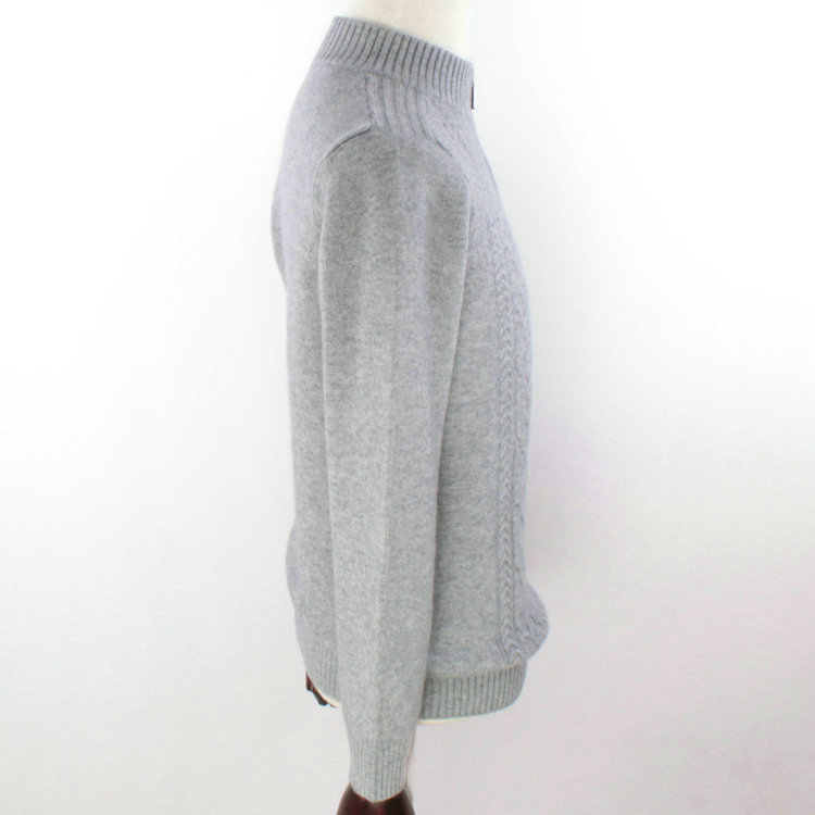 15 mùa thu và mùa đông người đàn ông mới của cashmere áo len dây kéo màu rắn nửa cao cổ áo người đàn ông dày của áo len Nội Mông Cổ đặc sản