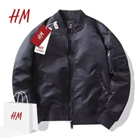 HM Куртка подходит для мужчин и женщин, демисезонная утепленный лонгслив для отдыха, бейсбольная форма, оверсайз, в американском стиле
