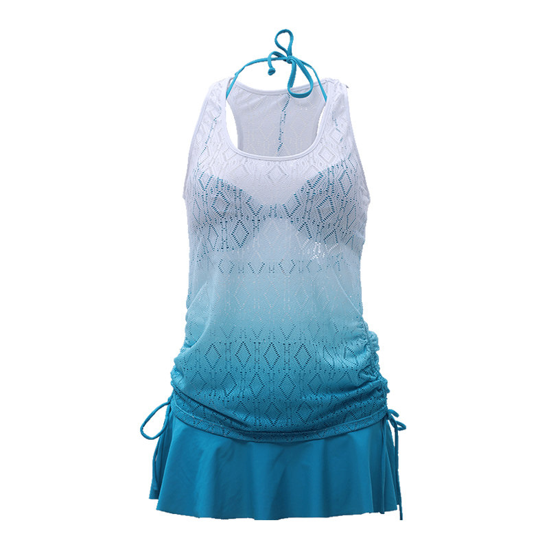 Hosa Haosha Skirt Bikini Gather Three-Piece Hot Spring Swimwear Swimwear Female Bikini 216111222