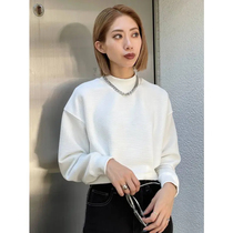 21st tide ~ E autumn winter semi-high collar air cotton high waist outline version short sweater 0 33-0 42kg8