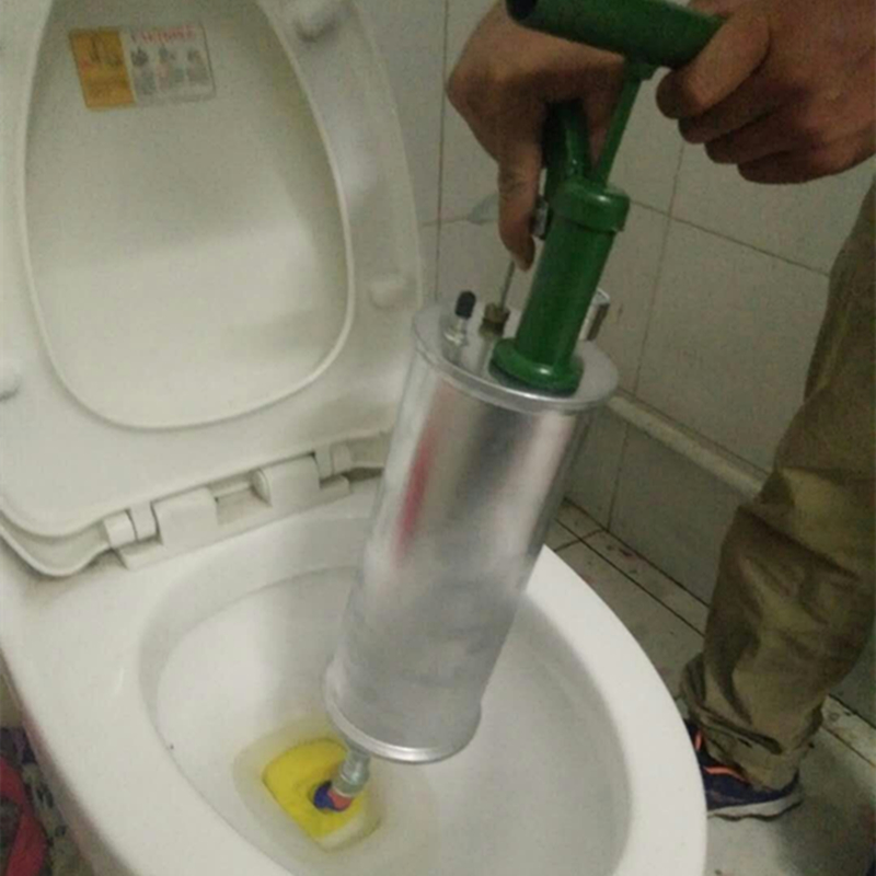 Sewer dredger Pneumatic pipe dredger Toilet blocked high-pressure air through the toilet tool a gun through