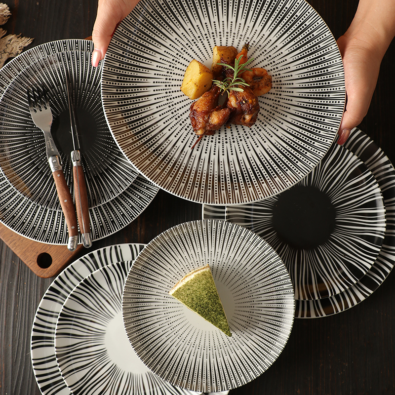 Exquisite and Beautiful Dinner Plates, French-Style Dinner Plates, Steak Plates, Shallow Plates, Western-Style Tableware, High-End Plates, Hotel Tableware