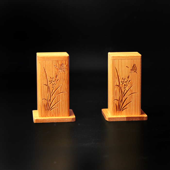 Bamboo tooth tooth tooth box Creative portable restaurant toothpick box Toothpick can be logo
