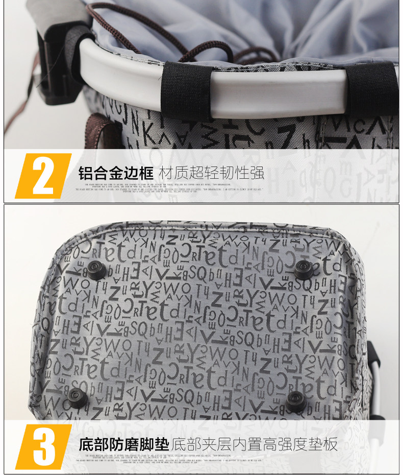 Panier pour vélo en toile - Ref 2263049 Image 17