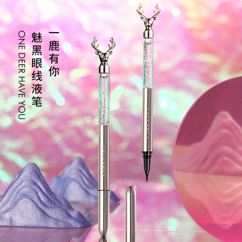 Yiluyouyou charm black liquid eyeliner for female beginners is waterproof, not smudged, not easy to take off makeup, new Liliwei fine