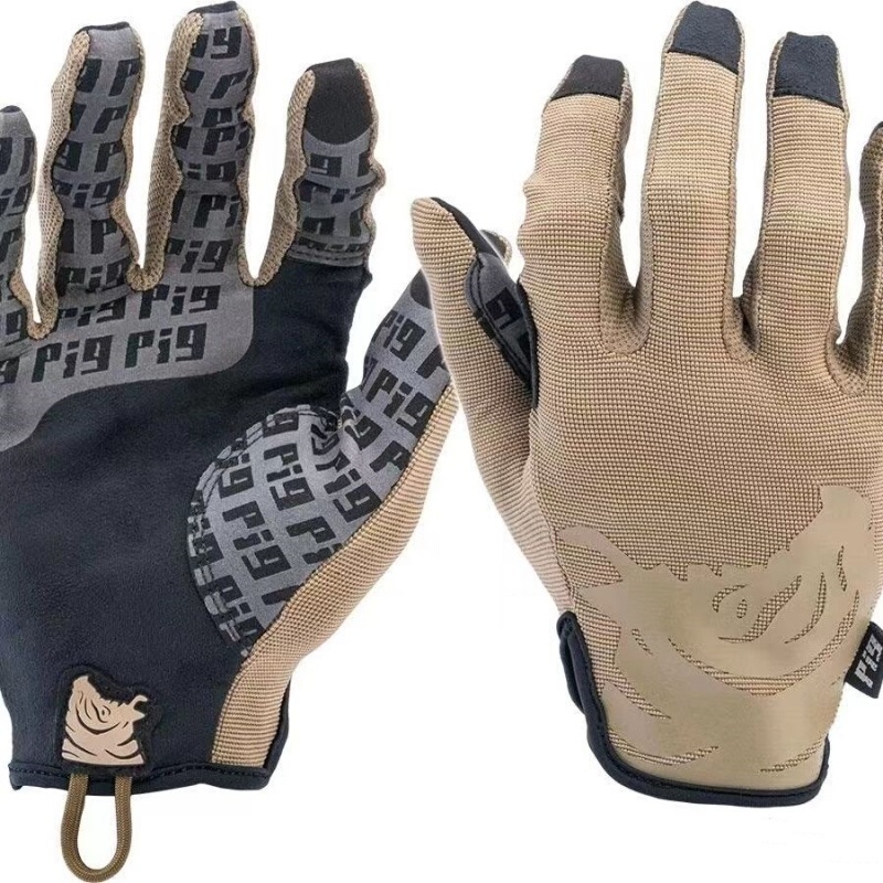Pig Tactical Gloves Upgraded and Reinforced, Breathable, Non-Slip Shooting Gloves for Outdoor Driving and Cycling, Lightweight and Touch-Screen Compatible