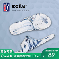 (PGA TOUR joint section) ccilu Ride Green Golf Beauty Parade for men and women sports slippers