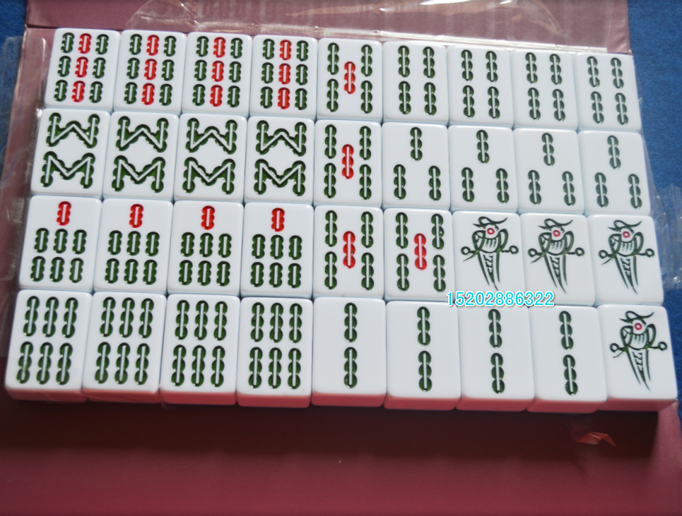 Sichuan Home Mahjong Extra 52 54 Number of melamine Large number of bamboo silk machine hemp linen to send the cards to the table cloth dice