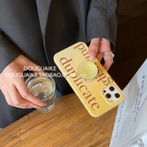 Niche ins letter gradient yellow is suitable for iPhone13promax Apple 12 mobile phone case 11xs bracket 14