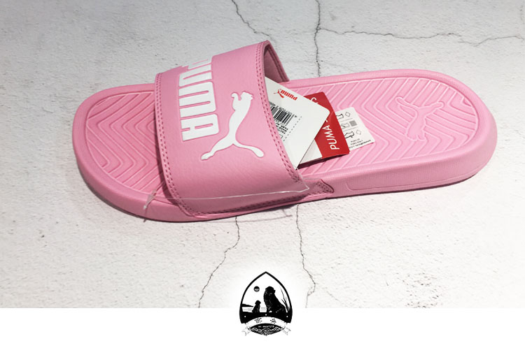 Puma Popcat Hummer Laser Phản quang 3M Đen Trắng Trắng Trắng Hồng Đen Đàn ông và Phụ nữ Dép chống nước 360265 - Dép thể thao dép hoàng phúc