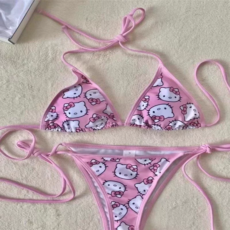 Hello Kitty, красный купальник, широкий диапазон цветов