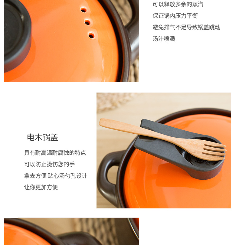 Mystery with handle sand high - temperature flame gas ceramic crock pot soup soup rice small casserole soup, stew