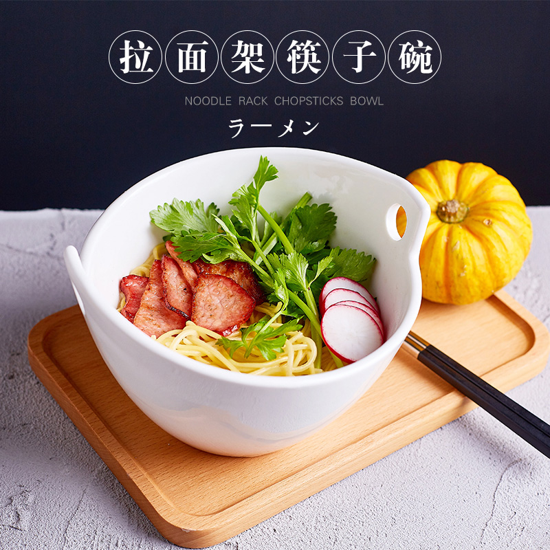 Eat rice bowl individuality creative household salad bowl chopsticks frame ceramic bowl of soup bowl pull rainbow such to use Japanese mercifully rainbow such as bowl bowl