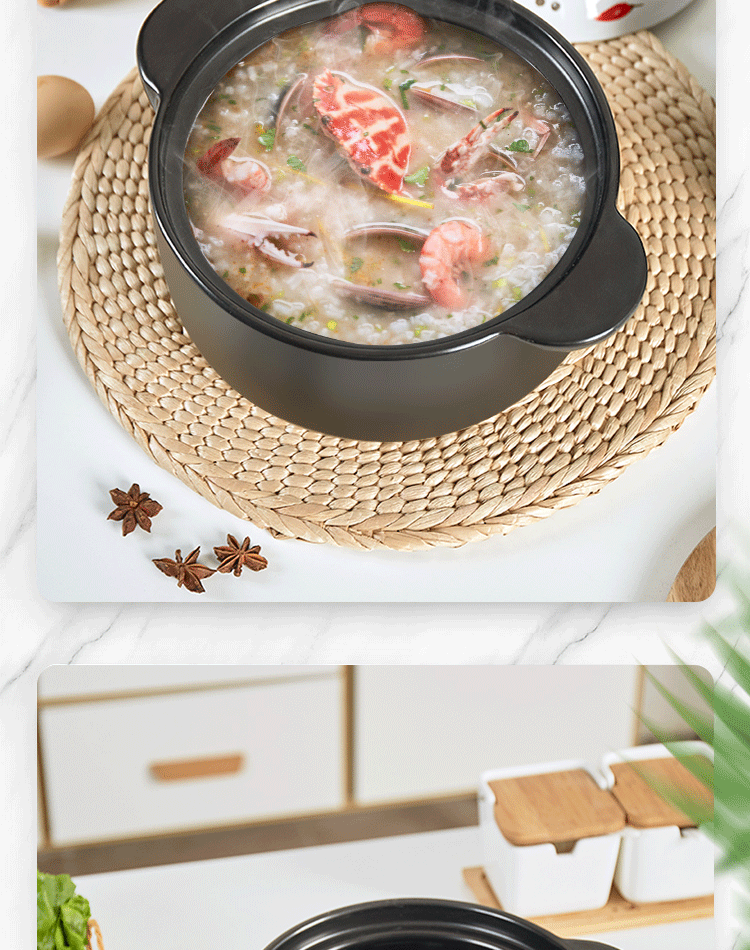 Casserole stew high - temperature curing stew size capacity ceramic soup home flame gas cooking porridge tasty Casserole