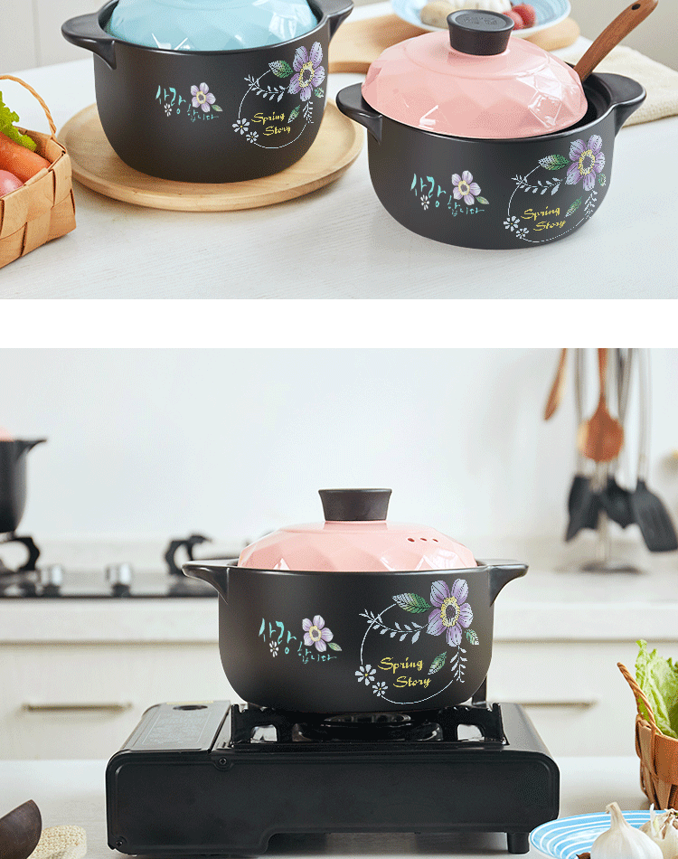 Casserole flame gas high temperature resistant household pot soup ceramic Casserole rice such as soup, stew pot earthenware pot induction cooker