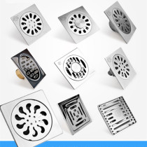 Toilet sewer deodorant floor drain cover Stainless steel anti-return water and insect-proof shower room round square inner core toilet