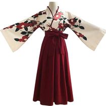 Hanfu womens clothing improved Han element waist skirt ancient style Chinese style retro suit Chuandai poppy beauty