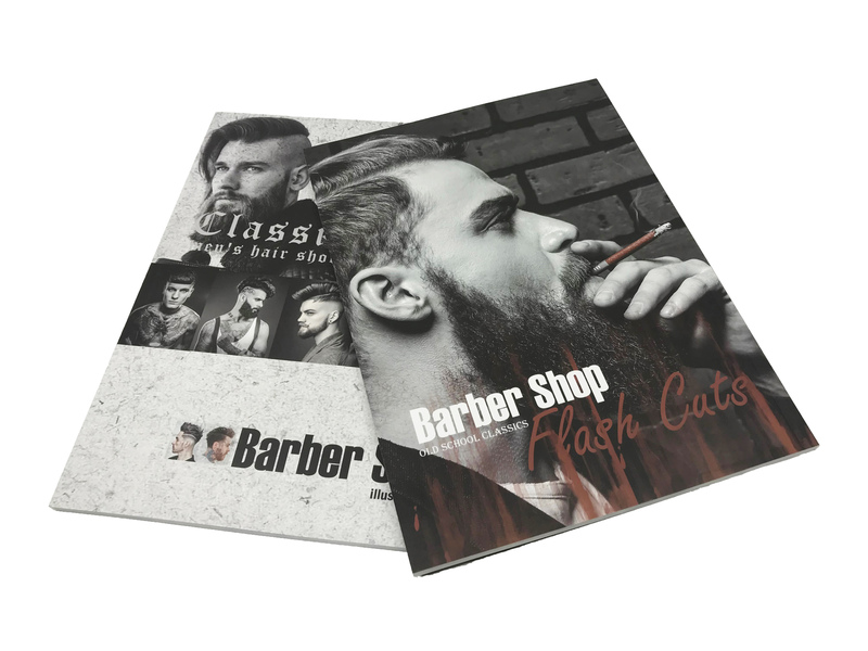 2024 Barbershop Men's Hair Salon Barber Styling Design Poster Magazine Slicked-Back Hairstyle Carving Hairdressing 2024 Barbershop Men's Hair Salon Barber Styling Design Poster Magazine Slicked-Back Hairstyle Carving Hairdressing