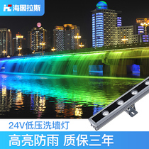 LED Wash Wall Lamp 24v Monochrome Seven Color Landscape Brightening Engineering Outdoor Building Bridges Beautify Waterproof Line Lamps