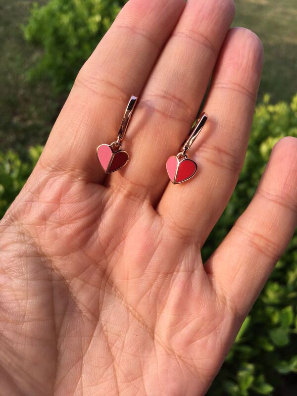 Kate Spade New Enamel Heart Stud Earrings Kate Spade New Enamel Heart Stud Earrings